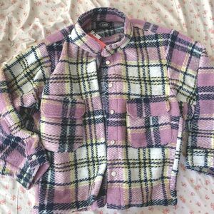 **MOVING SALE** NWT Cider purple plaid jacket